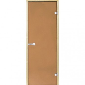 Дверь стеклянная HARVIA 8х19 коробка сосна, стекло бронза Дверь стеклянная HARVIA 8х19 коробка сосна, стекло бронза